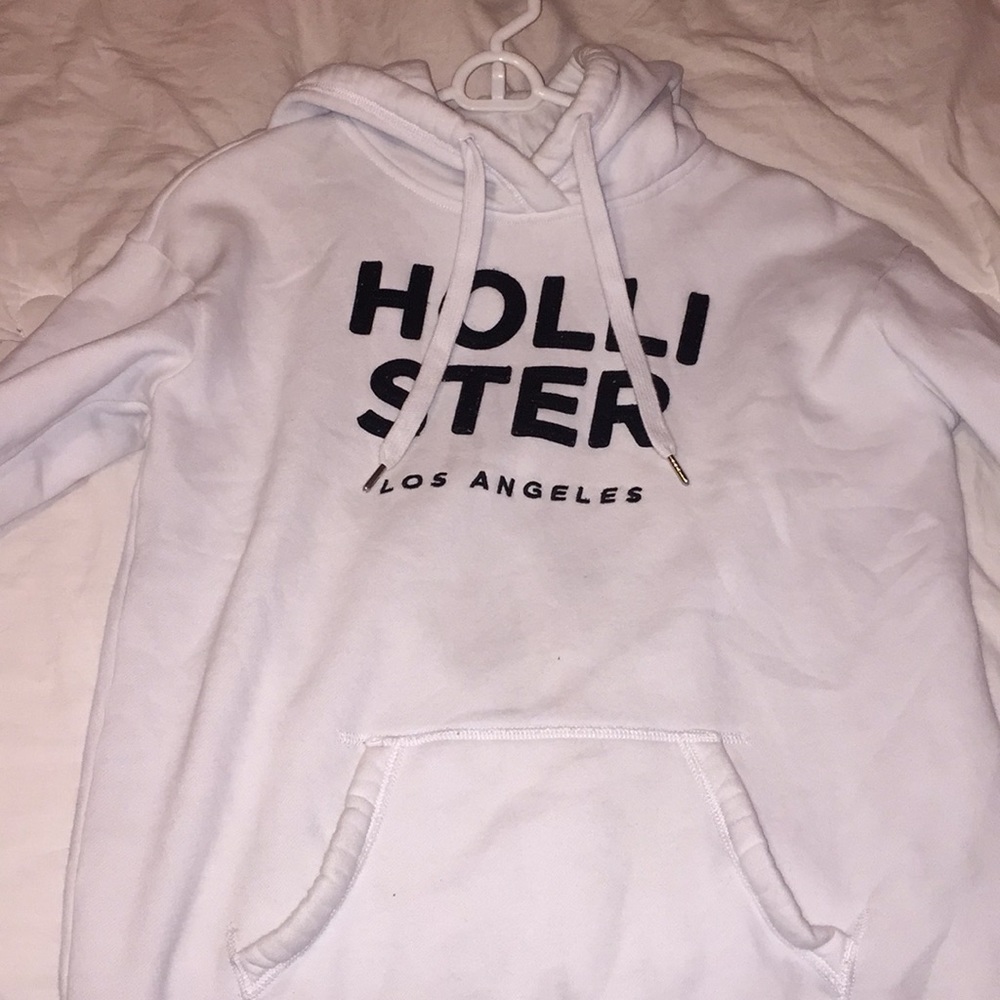 Hollister White Thick Hoodie